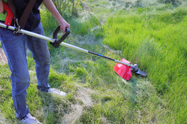 割草機使用現場